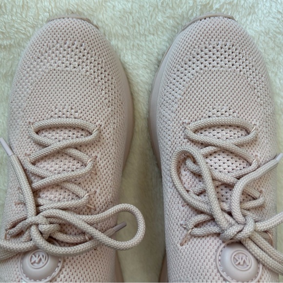 Michael Kors Powder Blush Bodie Trainer Soft Stretch Knit Sneakers - Picture 6 of 9